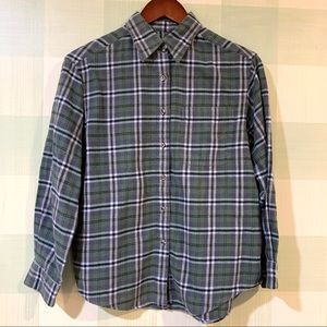 Vintage Eddie Bauer Plaid Button-down Shirt 💚
